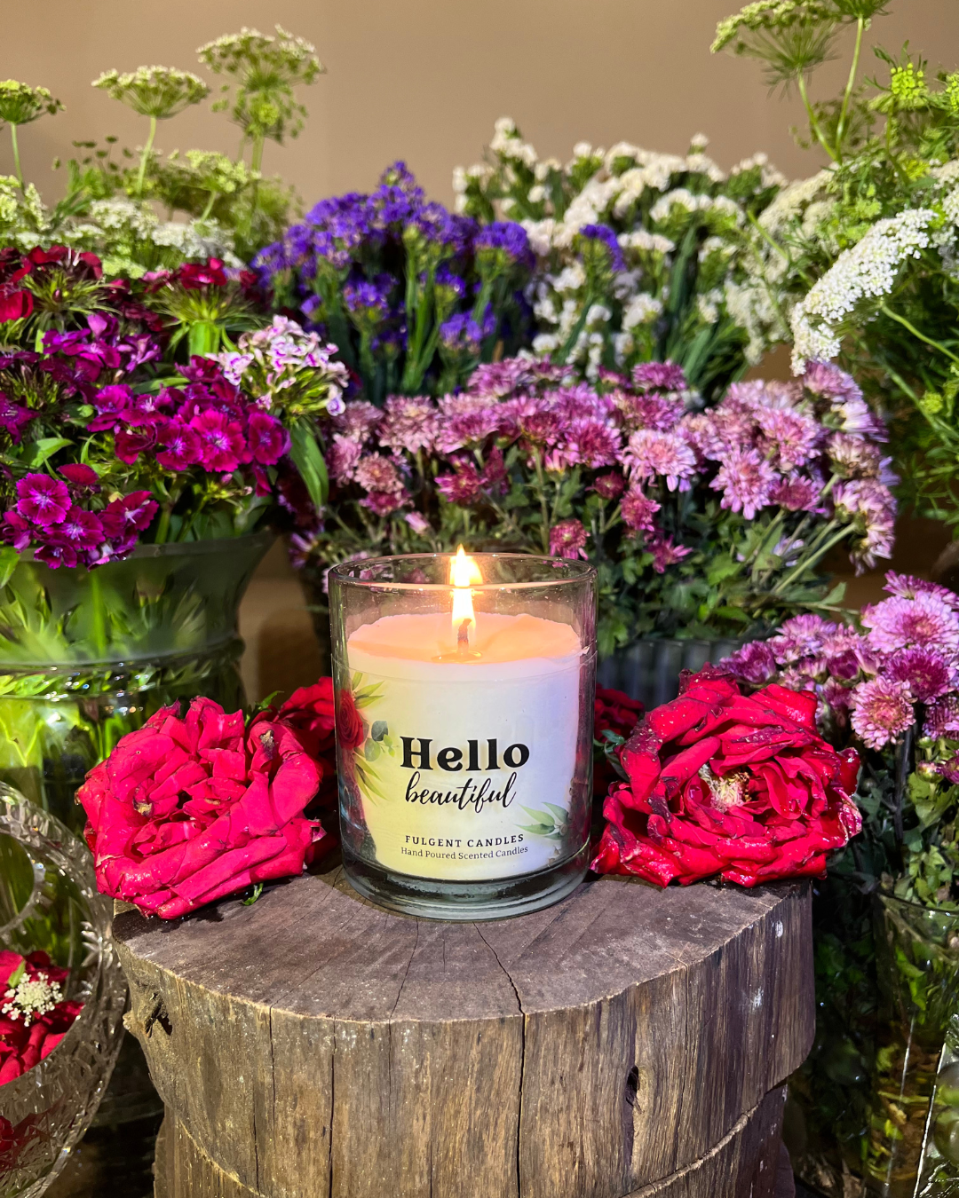 Hello Beautiful Candle