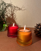 Lined Votive Candle