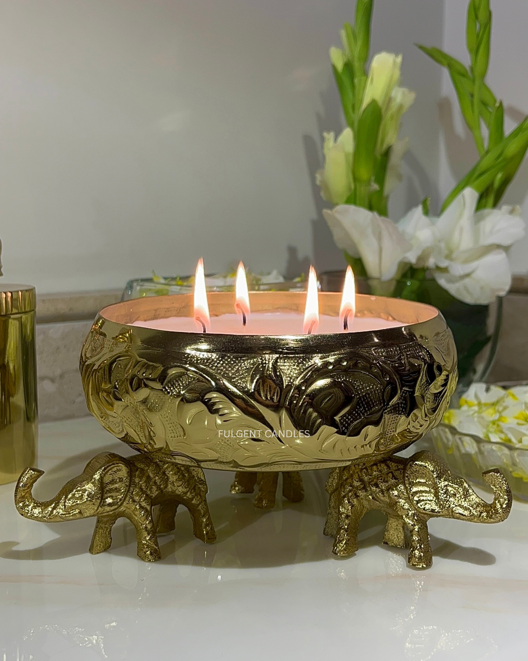 Royal Elephant Glow Candle