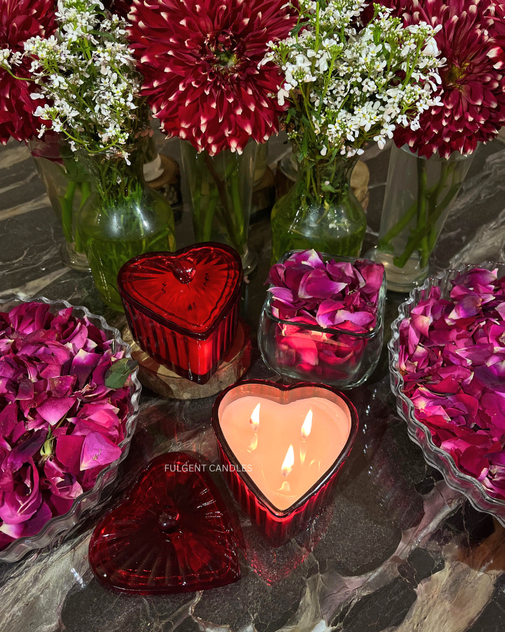Heart Jar Candle