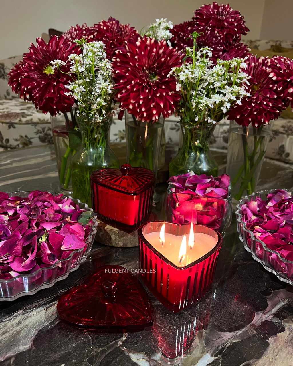 Heart Jar Candle